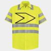 Men's High Visibility Safety Short Sleeve Work Shirt Thumbnail
