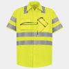 Men's High Visibility Safety Short Sleeve Work Shirt Thumbnail