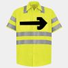 Men's High Visibility Safety Short Sleeve Work Shirt Thumbnail