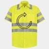 Men's High Visibility Safety Short Sleeve Work Shirt Thumbnail