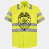 Men's High Visibility Safety Short Sleeve Work Shirt Thumbnail