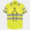 Men's High Visibility Safety Short Sleeve Work Shirt Thumbnail