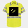 Men's High Visibility Safety Short Sleeve Work Shirt Thumbnail