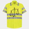 Men's High Visibility Safety Short Sleeve Work Shirt Thumbnail