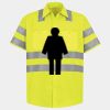 Men's High Visibility Safety Short Sleeve Work Shirt Thumbnail
