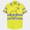Men's High Visibility Safety Short Sleeve Work Shirt Thumbnail