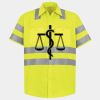 Men's High Visibility Safety Short Sleeve Work Shirt Thumbnail