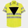 Men's High Visibility Safety Short Sleeve Work Shirt Thumbnail