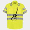 Men's High Visibility Safety Short Sleeve Work Shirt Thumbnail