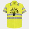 Men's High Visibility Safety Short Sleeve Work Shirt Thumbnail