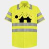 Men's High Visibility Safety Short Sleeve Work Shirt Thumbnail