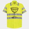 Men's High Visibility Safety Short Sleeve Work Shirt Thumbnail