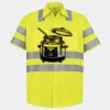 Men's High Visibility Safety Short Sleeve Work Shirt Thumbnail