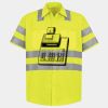 Men's High Visibility Safety Short Sleeve Work Shirt Thumbnail