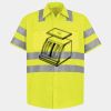 Men's High Visibility Safety Short Sleeve Work Shirt Thumbnail