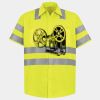 Men's High Visibility Safety Short Sleeve Work Shirt Thumbnail