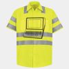 Men's High Visibility Safety Short Sleeve Work Shirt Thumbnail