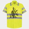 Men's High Visibility Safety Short Sleeve Work Shirt Thumbnail