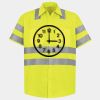 Men's High Visibility Safety Short Sleeve Work Shirt Thumbnail