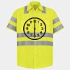 Men's High Visibility Safety Short Sleeve Work Shirt Thumbnail