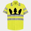 Men's High Visibility Safety Short Sleeve Work Shirt Thumbnail