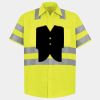 Men's High Visibility Safety Short Sleeve Work Shirt Thumbnail