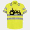 Men's High Visibility Safety Short Sleeve Work Shirt Thumbnail