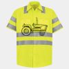 Men's High Visibility Safety Short Sleeve Work Shirt Thumbnail