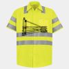 Men's High Visibility Safety Short Sleeve Work Shirt Thumbnail