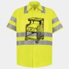Men's High Visibility Safety Short Sleeve Work Shirt Thumbnail
