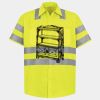 Men's High Visibility Safety Short Sleeve Work Shirt Thumbnail