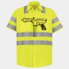Men's High Visibility Safety Short Sleeve Work Shirt Thumbnail