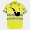 Men's High Visibility Safety Short Sleeve Work Shirt Thumbnail