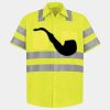 Men's High Visibility Safety Short Sleeve Work Shirt Thumbnail