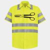 Men's High Visibility Safety Short Sleeve Work Shirt Thumbnail