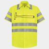 Men's High Visibility Safety Short Sleeve Work Shirt Thumbnail