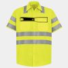 Men's High Visibility Safety Short Sleeve Work Shirt Thumbnail
