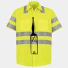 Men's High Visibility Safety Short Sleeve Work Shirt Thumbnail