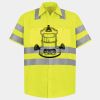 Men's High Visibility Safety Short Sleeve Work Shirt Thumbnail