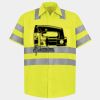 Men's High Visibility Safety Short Sleeve Work Shirt Thumbnail