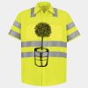 Men's High Visibility Safety Short Sleeve Work Shirt Thumbnail