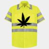 Men's High Visibility Safety Short Sleeve Work Shirt Thumbnail