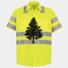 Men's High Visibility Safety Short Sleeve Work Shirt Thumbnail