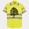 Men's High Visibility Safety Short Sleeve Work Shirt Thumbnail