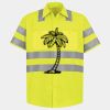 Men's High Visibility Safety Short Sleeve Work Shirt Thumbnail