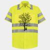 Men's High Visibility Safety Short Sleeve Work Shirt Thumbnail