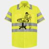 Men's High Visibility Safety Short Sleeve Work Shirt Thumbnail