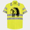 Men's High Visibility Safety Short Sleeve Work Shirt Thumbnail