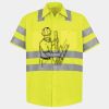 Men's High Visibility Safety Short Sleeve Work Shirt Thumbnail
