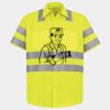 Men's High Visibility Safety Short Sleeve Work Shirt Thumbnail